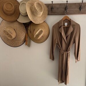 H&M Khaki Wrap Style Trench Coat